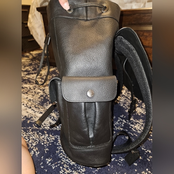 COACH Hudson Backpack F23202 Black Leather - Backpack - Picture 3 of 7